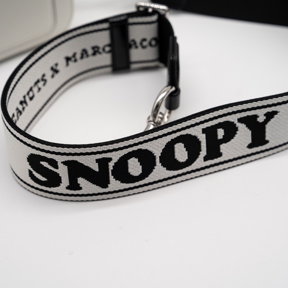 Marc Jacobs Snoopy Peanuts White Black Snapshot Camera Bag Shoulder - Picture 10 of 10